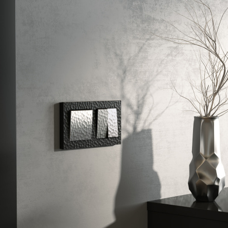 Выключатель Werkel Hammer двухклавишный серебряный W1220006