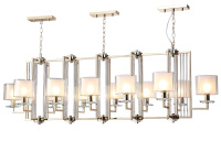 Подвесная люстра Crystal Lux NICOLAS SP12 L1600 GOLD/WHITE