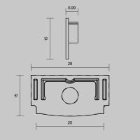 Комплект заглушек для профиля 6114 2шт Maytoni Led Strip ALM-6114-B-EC 642013