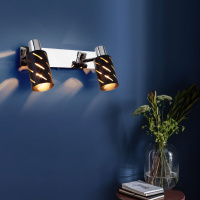 Спот Eurosvet Fente 20090/2 черный/хром