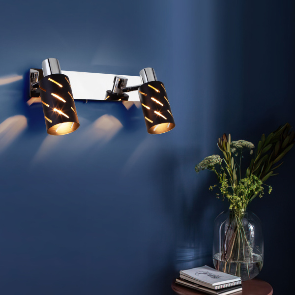 Спот Eurosvet Fente 20090/2 черный/хром