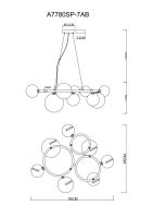 Подвесная люстра Arte Lamp Albus A7780SP-7AB