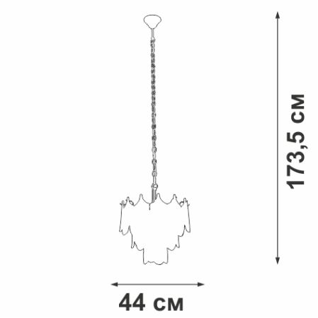 Подвесная люстра Vitaluce V58120-8/5
