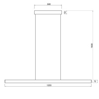 Линейный подвесной светильник Mantra Lineal 9035