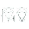 Уличный настенный светильник Gauss Aura GD027