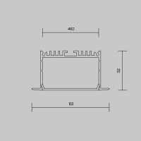 Алюминиевый встраиваемый профиль Maytoni 632004