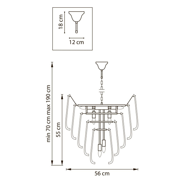 Подвесная люстра Lightstar Retro II 799102