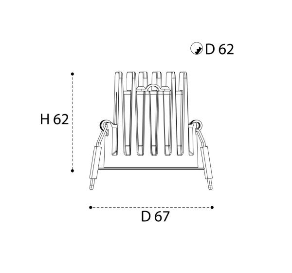 Встраиваемый светильник Italline IT08-8040 white 3000K