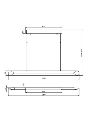 Подвесной светодиодный светильник Maytoni Motion MOD276PL-L40B3K