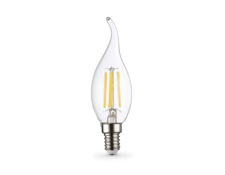 Филаментная светодиодная лампа Ambrella Light Bulbing E14 11W 4000K свеча на ветру 351124