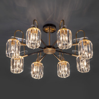 Люстра на штанге Eurosvet 70090/8 черный Smart a045145