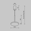 Подвесной светильник Maytoni Plato P076PL-L12W4K-BS