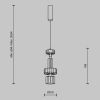 Подвесной светильник Maytoni Level MOD253PL-L18BS3K2