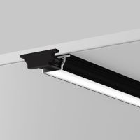 Алюминиевый профиль Maytoni Led Strip накладной с вертикальным изгибом (Черный, 2 м) ALM-1103-B-2M 631018