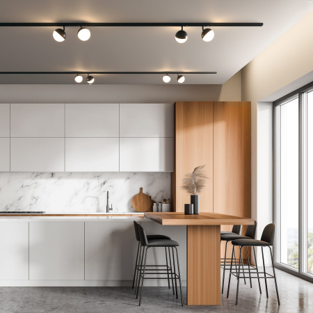 Трековый светильник Elektrostandard Glob GX53 черный MRL 1015