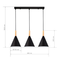 Подвесной светильник Evoluce Arket SLE1255-403-03