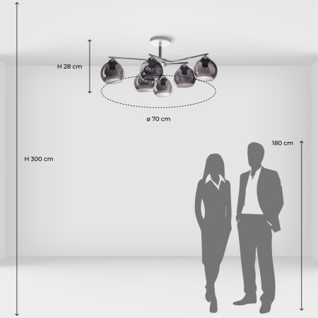 Люстра на штанге De Markt Вита 220013906