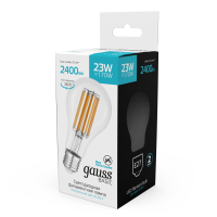Светодиодная филаментная лампа Gauss Basic Filament E27 23W 4100K 40712232