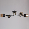 Потолочная люстра Reluce 48460-0.3-04 BK+COPPER