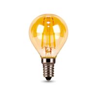 Лампа светодиодная филаментная Gauss E14 5W 2700К золотая 105801005