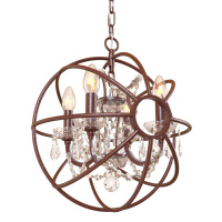 Подвесная люстра LOFT IT Foucaults orb crystal Loft1897/4