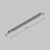 Трековый магнитный светильник Maytoni Technical Basis TR231-2-15W3K-B