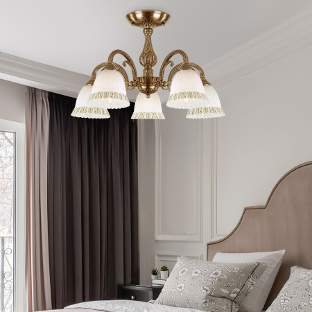 Потолочная люстра Eurosvet Campina 60107/5 античная бронза