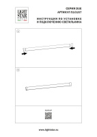 Заглушка торцевая черная Lightstar Due Hermes 510167