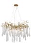 Подвесная люстра Crystal Lux Reina REINA SP8 D1000 GOLD PEARL