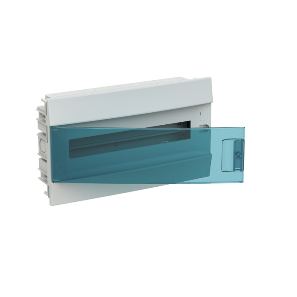 Бокс ABB Mistral41 встраиваемый 18М (1x18) зеленая дверь с винтовым клеммным блоком