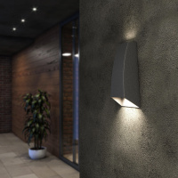 Уличный настенный светодиодный светильник Elektrostandard Forw 1016 Techno серый