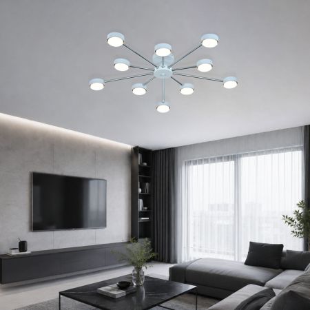 Потолочная люстра Escada Luminix 120008/10R White/Chrome ES0000097