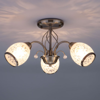 Подвесная люстра Eurosvet 30026/3 античная бронза