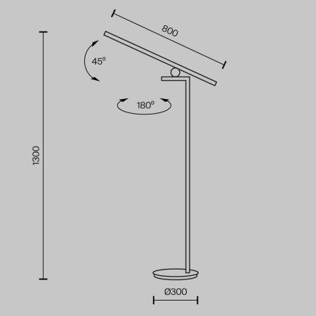 Торшер Maytoni Emphaty MOD363FL-L14B3K