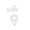 Встраиваемый светильник MR16 Lightstar Singo Base 011620