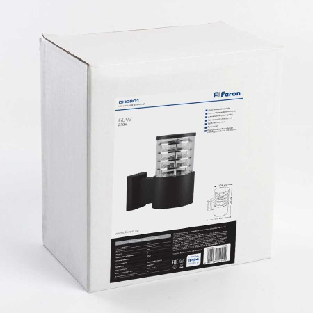 Уличный настенный светильник Feron DH0801 06300