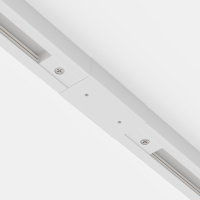 Прямой коннектор питания с вводом питания Maytoni Technical Single phase track system Unity белый TRA001CB-11W