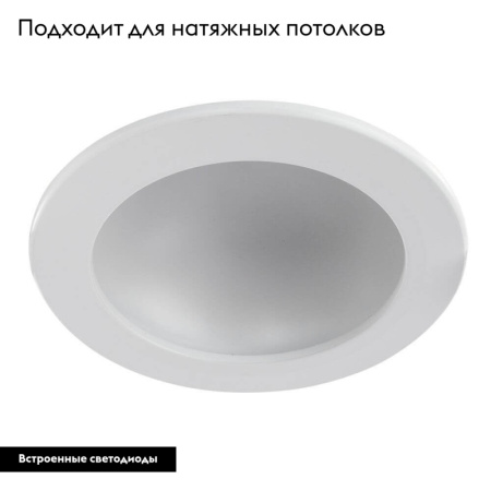 Встраиваемый светодиодный светильник Arte Lamp Riflessione A7012PL-1WH