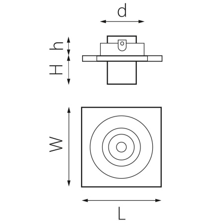 Встраиваемый светодиодный спот Lightstar Intero Tubo (217517+217172) i517172