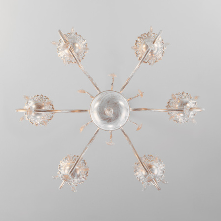 Подвесная люстра Eurosvet 10009/6 золото с белым