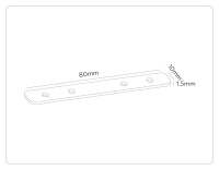 Комплект прямых соединителей для магнитного шинопровода 2шт Ambrella Light Track System GL2006