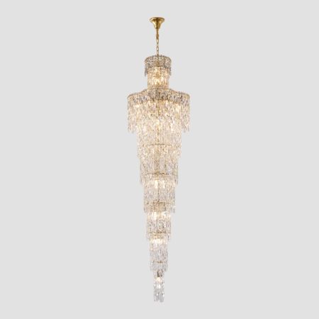 Каскадная люстра Crystal Lux ABRIL SP28 GOLD