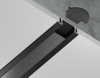 Алюминиевый встраиваемый профиль Ambrella Light Alum Profile GP1001BK/BK