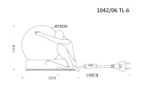 Настольная лампа Divinare Eleganza 1042/06 TL-6