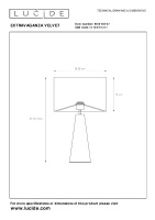 Настольная лампа Lucide Extravaganza Velvet 10501/81/37