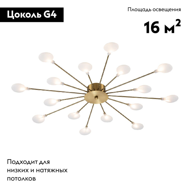 Потолочная люстра Escada Starfall 2109/16 Copper