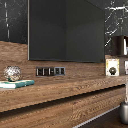 Рамка на 5 постов Diamant (черный) W0051208 Werkel