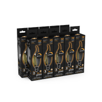 Лампа светодиодная диммируемая Gauss филаментная E14 5W 2700К прозрачная 104801105-D