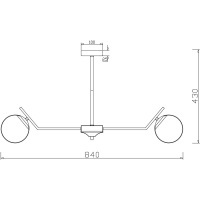 Люстра на штанге Freya Moon FR5173PL-08BS