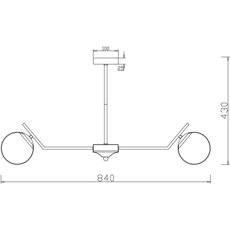 Люстра на штанге Freya Moon FR5173PL-08BS